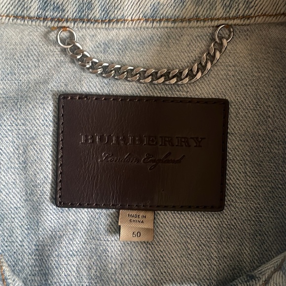Burberry Jean jacket Men’s size 50 size M - Picture 3 of 7